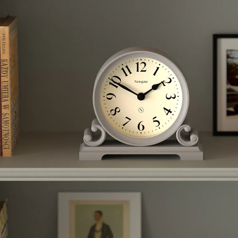 Newgate Divisadero Mantel Clock - Clock Grey - Desk and Shelf Clock