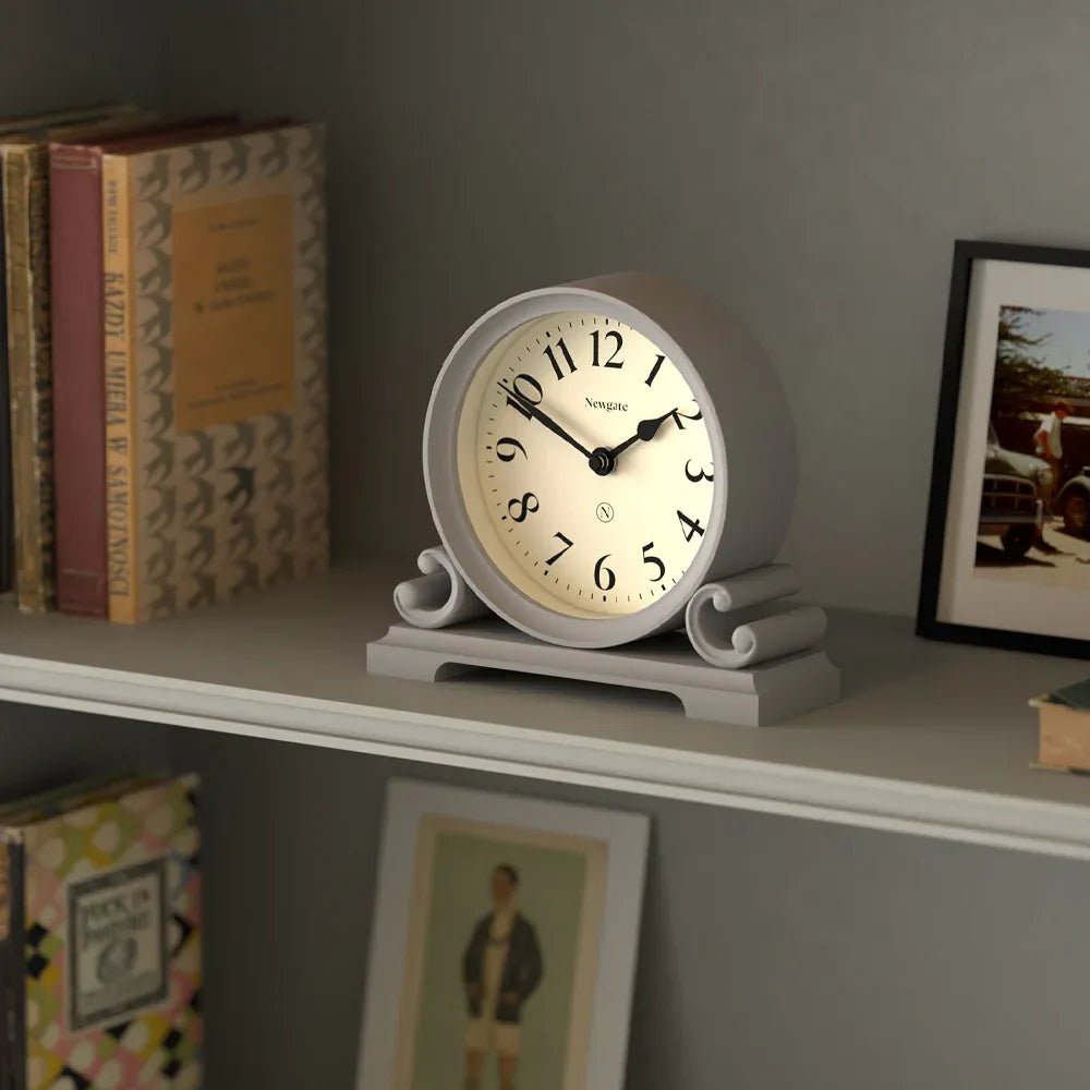 Newgate Divisadero Mantel Clock - Clock Grey - Desk and Shelf Clock