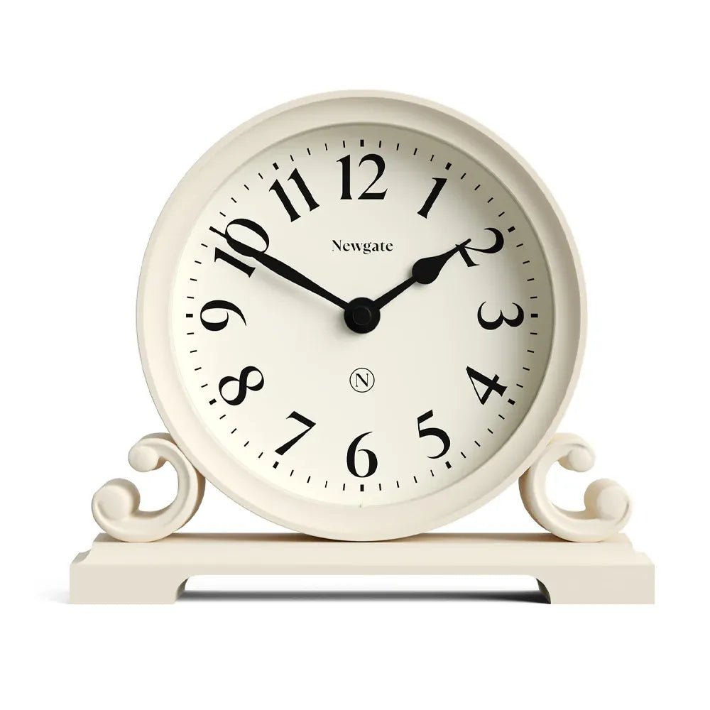 Newgate Divisadero Mantel Clock - Vanilla Cream - Desk and Shelf Clock