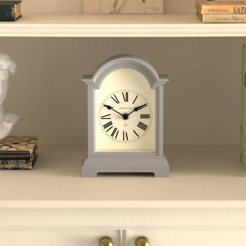 Newgate Fillmore Mantel Clock - Clockwork Grey - Desk and Shelf Clock