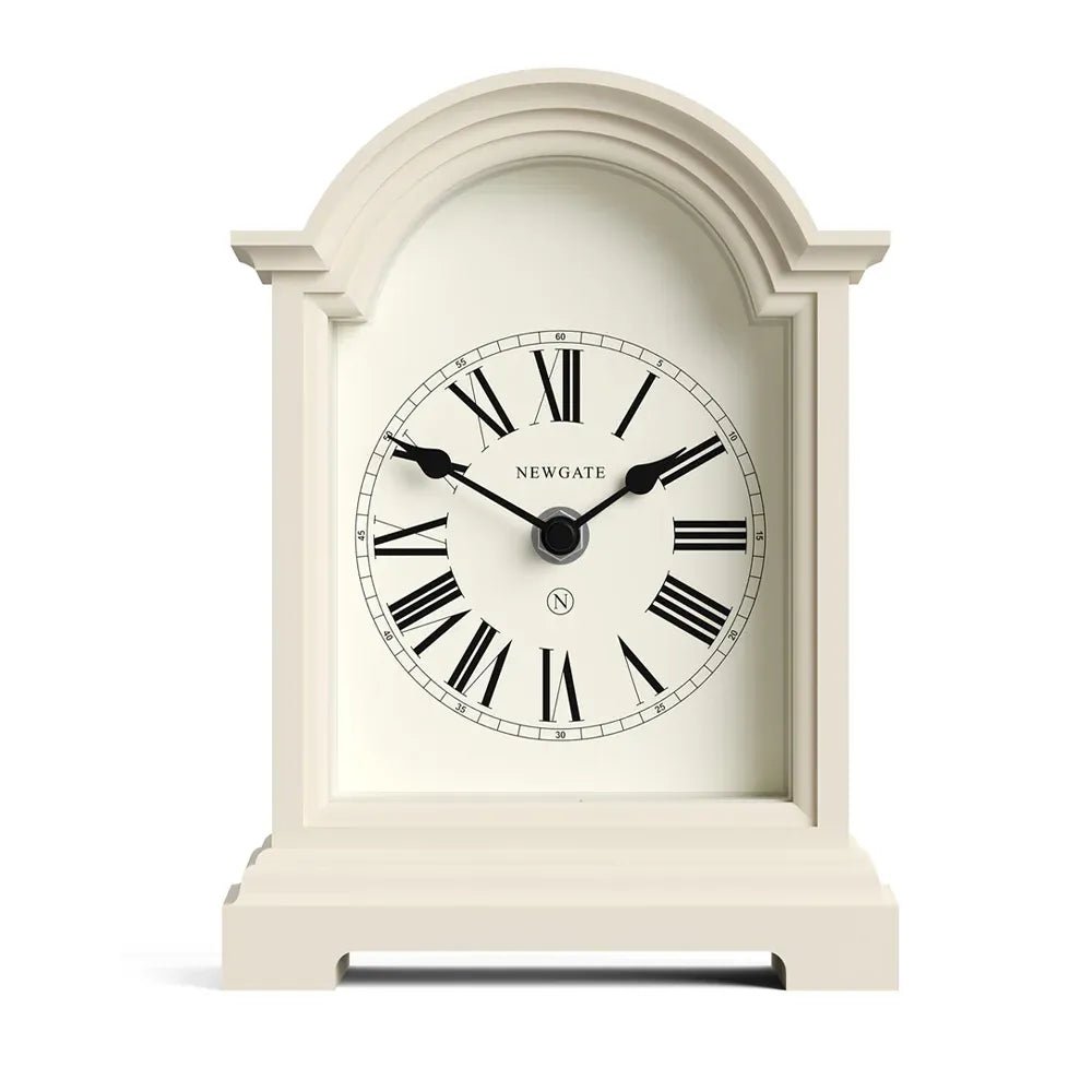Newgate Fillmore Mantel Clock - Vanilla Cream - Desk and Shelf Clock
