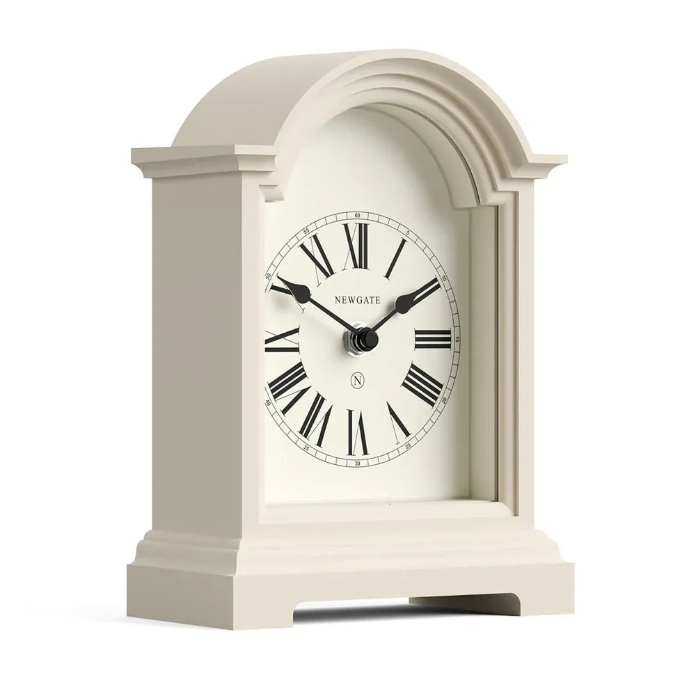 Newgate Fillmore Mantel Clock - Vanilla Cream - Desk and Shelf Clock