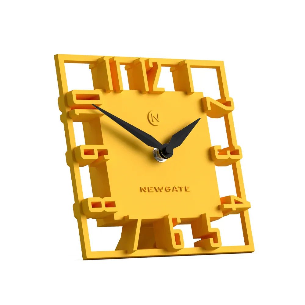 Newgate Highline Mantel Clock - Yellow - Desk and Shelf Clock