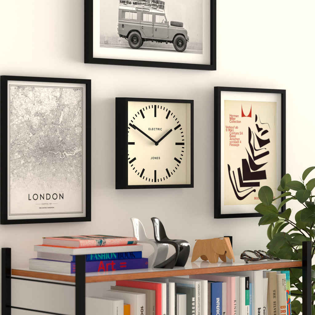 Newgate Jones Box Wall Clock - Black - Wall Clocks