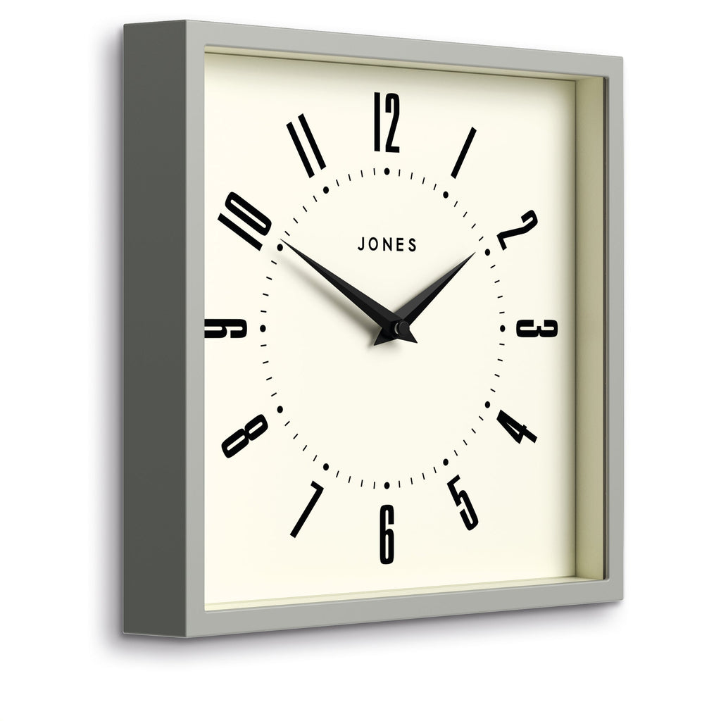 Newgate Jones Box Wall Clock - Grey - Wall Clocks