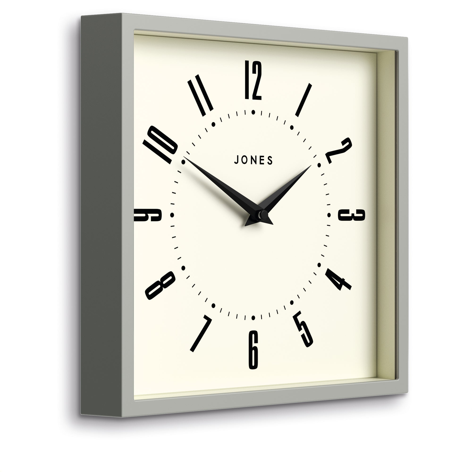 Newgate Jones Box Wall Clock - Grey - Wall Clocks