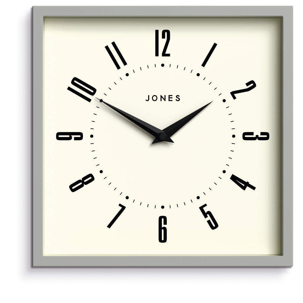 Newgate Jones Box Wall Clock - Grey - Wall Clocks