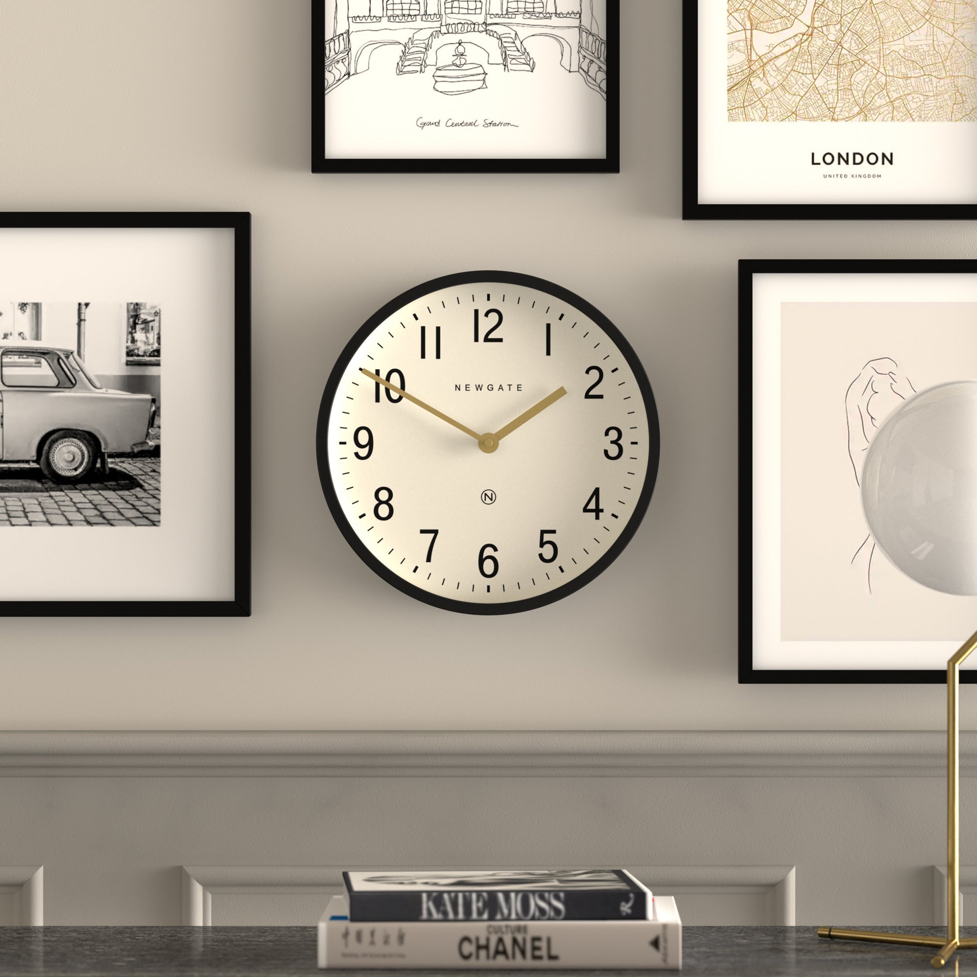 Newgate Master Edwards Wall Clock - Black - Wall Clocks