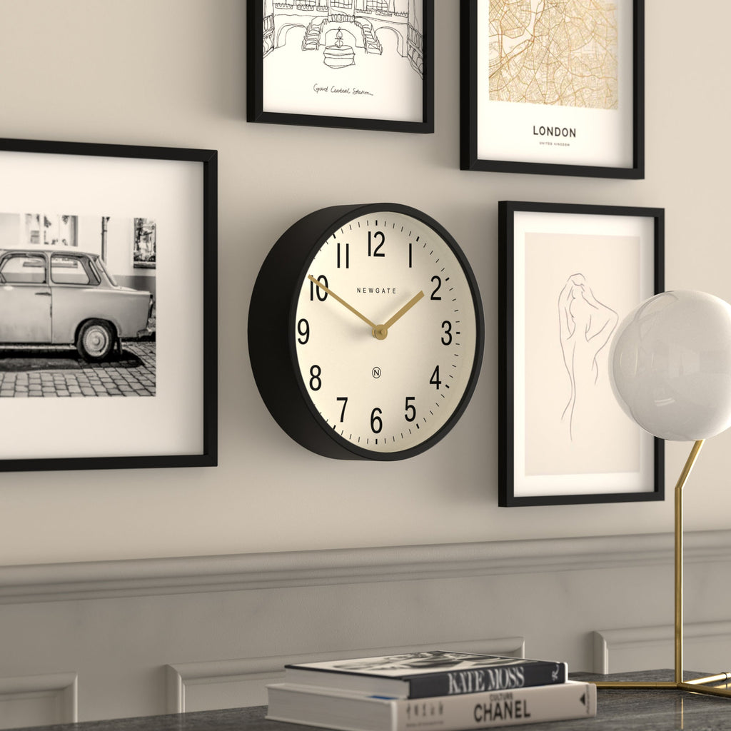 Newgate Master Edwards Wall Clock - Black - Wall Clocks
