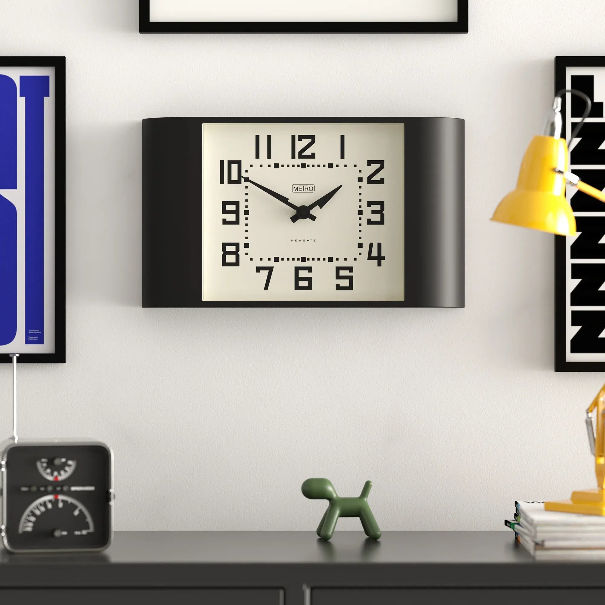 Newgate Metro Wall Clock - Black - Wall Clocks