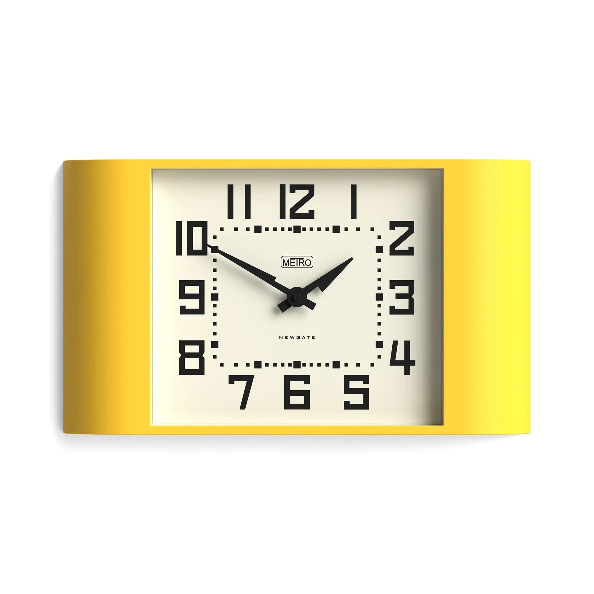Newgate Metro Wall Clock - Yellow - Wall Clocks