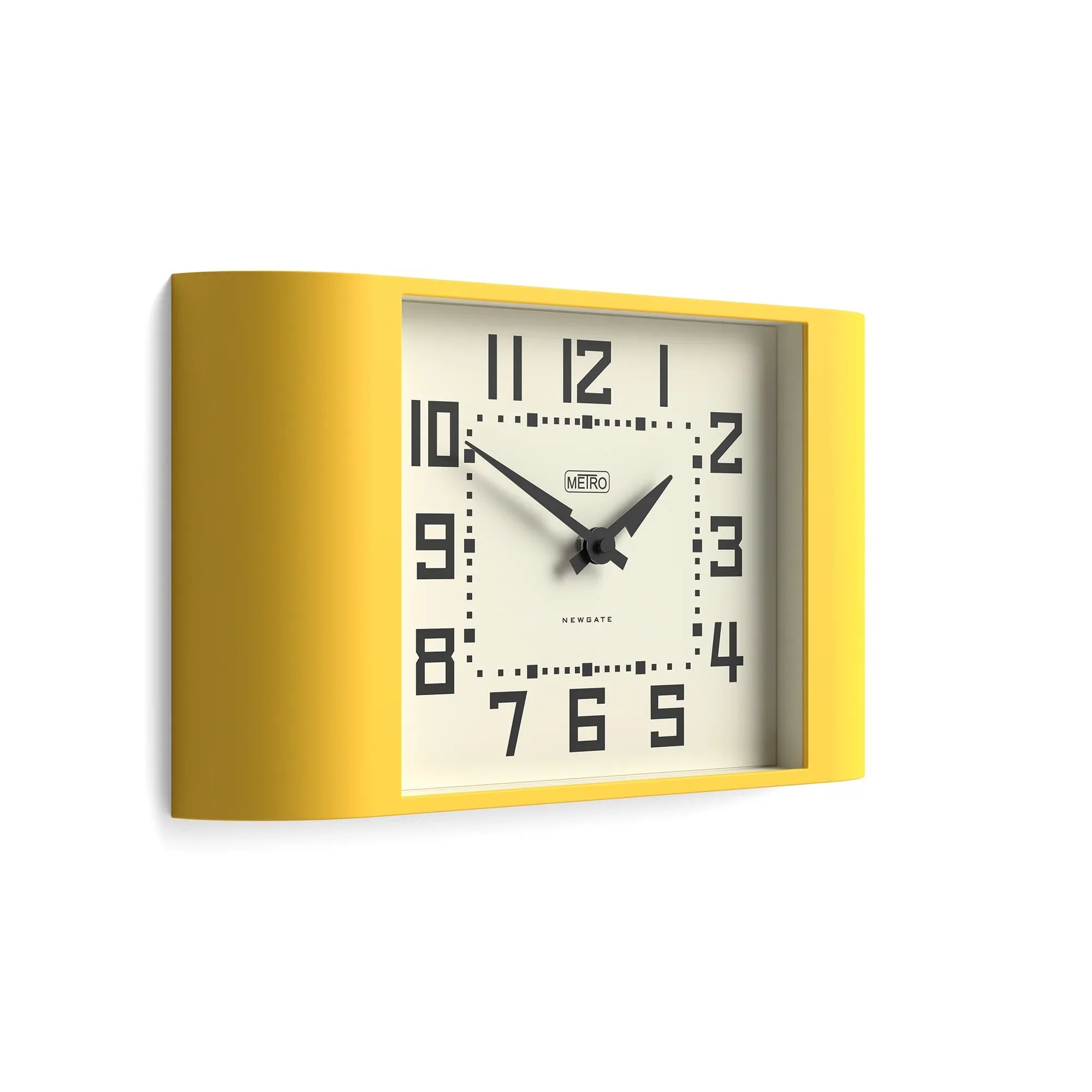 Newgate Metro Wall Clock - Yellow - Wall Clocks