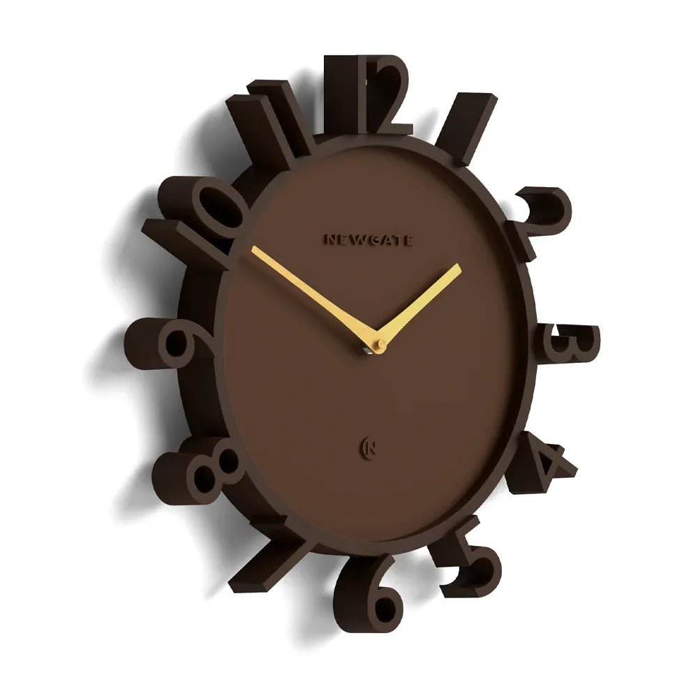 Newgate Monorail Wall Clock - Brown - Wall Clocks