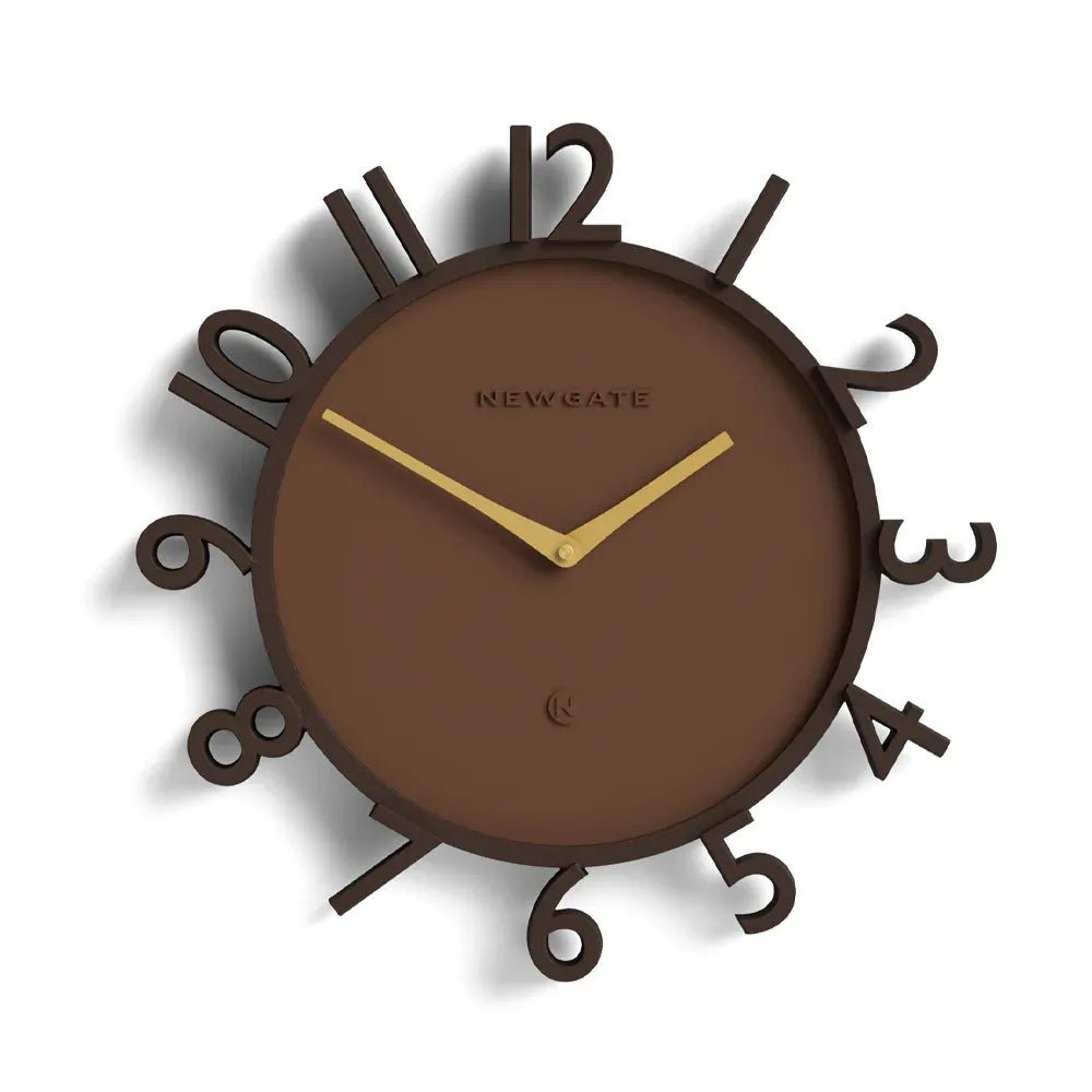 Newgate Monorail Wall Clock - Brown - Wall Clocks