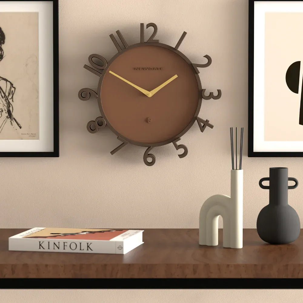Newgate Monorail Wall Clock - Brown - Wall Clocks