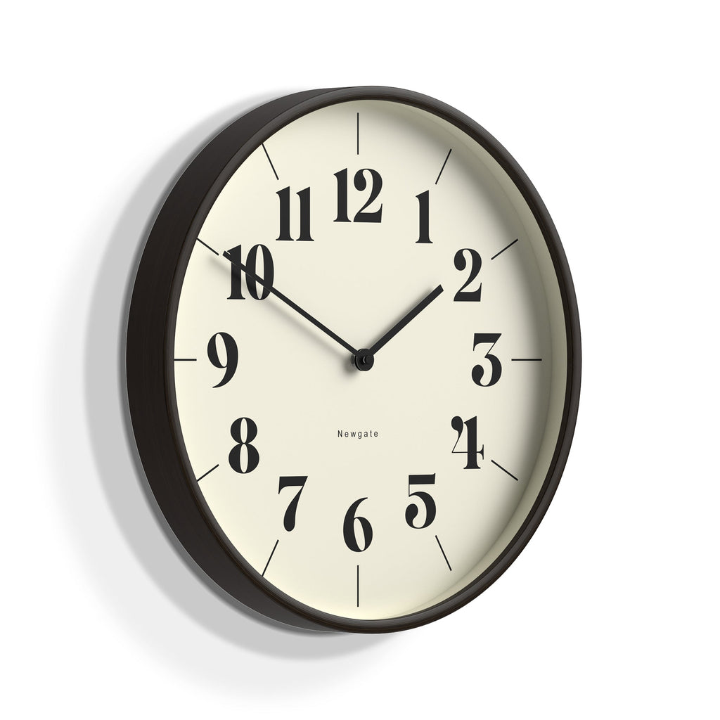 Newgate Mr Clarke Clock - Dark Wood - Wall Clocks