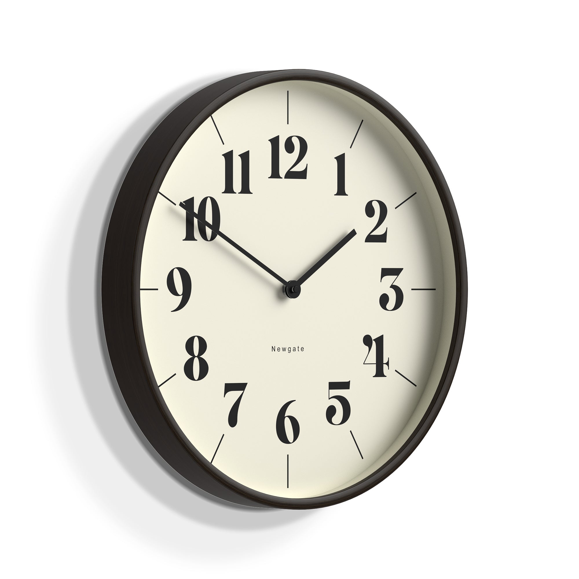 Newgate Mr Clarke Clock - Dark Wood - Wall Clocks
