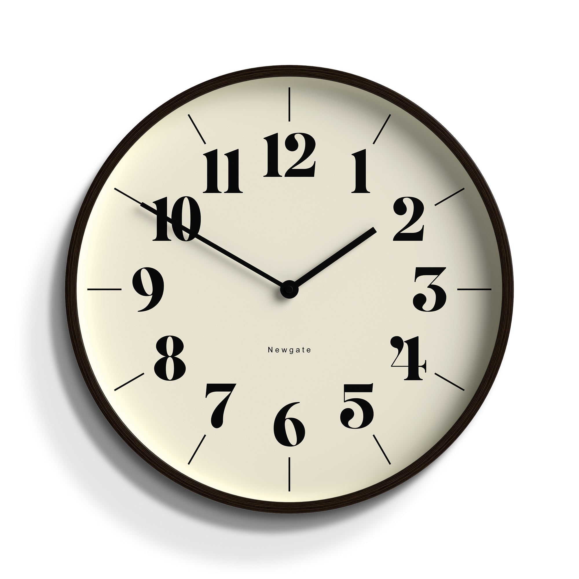 Newgate Mr Clarke Clock - Dark Wood - Wall Clocks