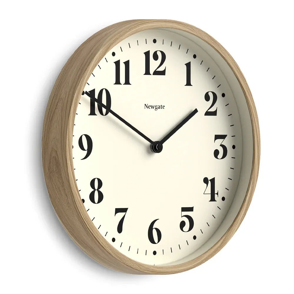 Newgate Number Four Theatre Wall Clock - Faux Wood - Wall Clocks