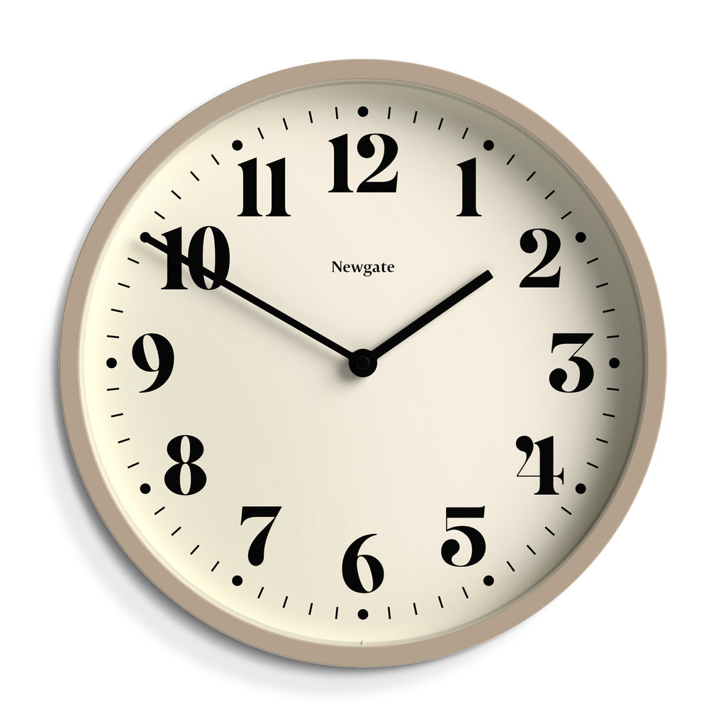 Newgate Number Four Wall Clock - Matte Stone - Wall Clocks
