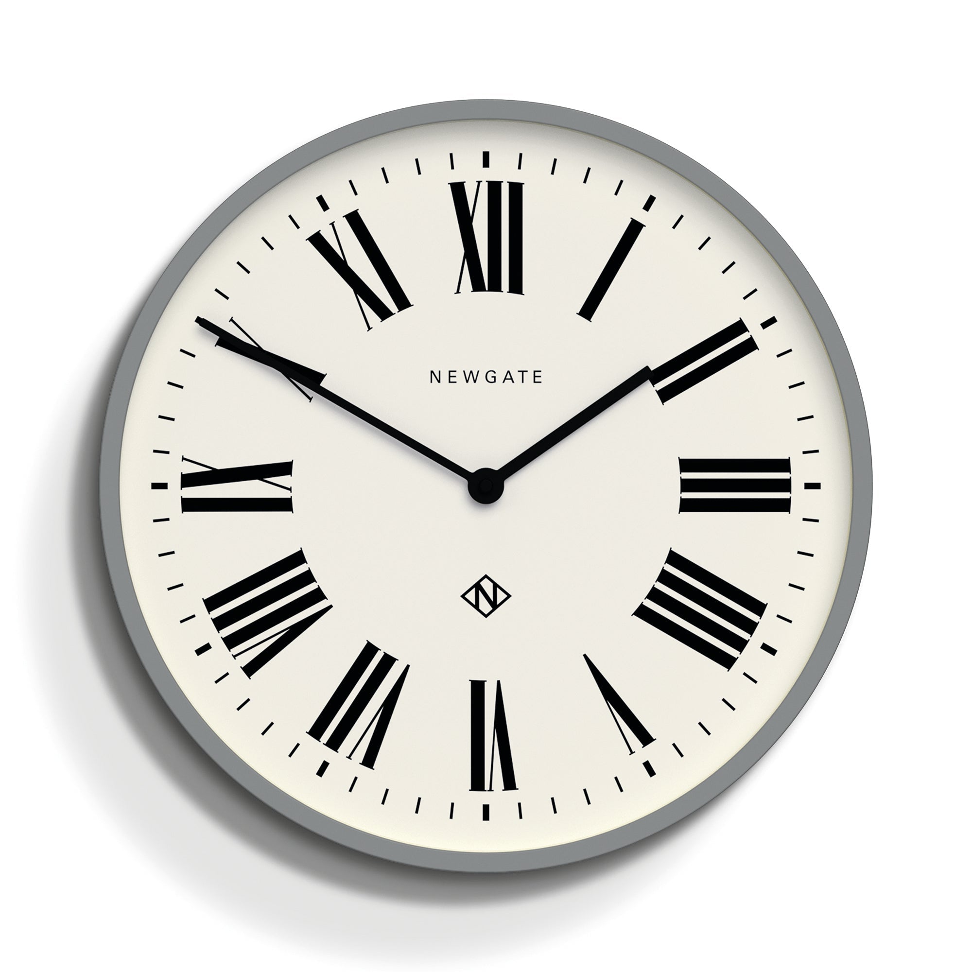 Newgate Number Three - Italian Grey - Wall Clocks