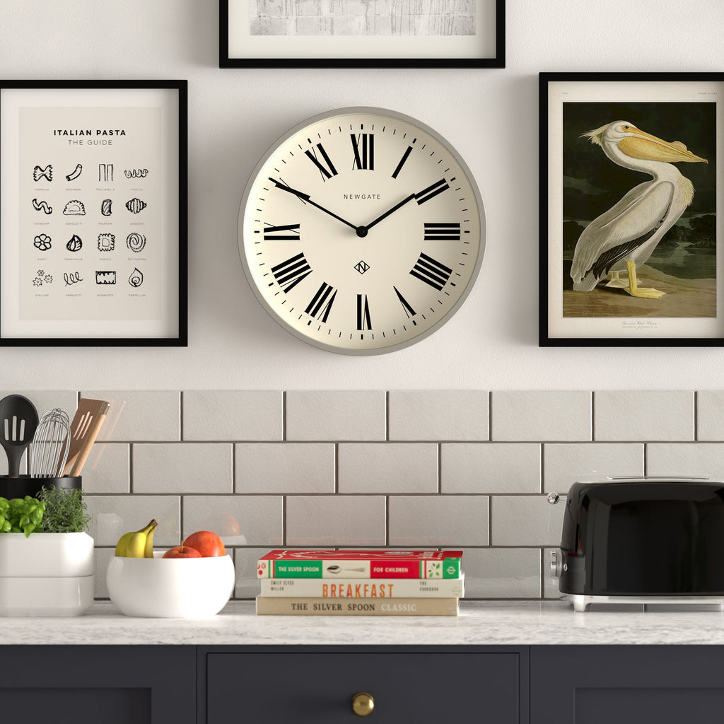 Newgate Number Three - Italian Grey - Wall Clocks