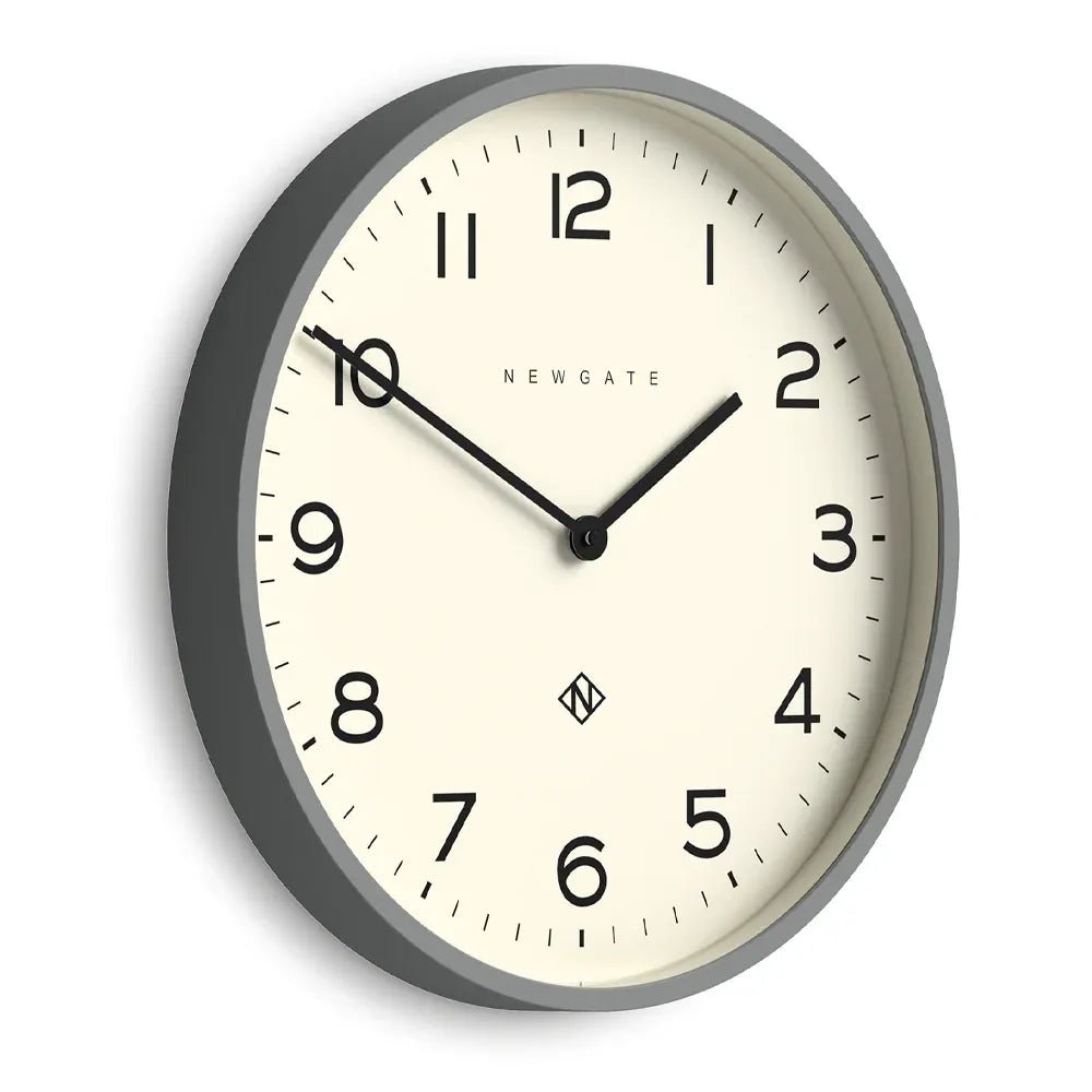 Newgate Number Two Echo Wall Clock - Posh Grey - Wall Clocks