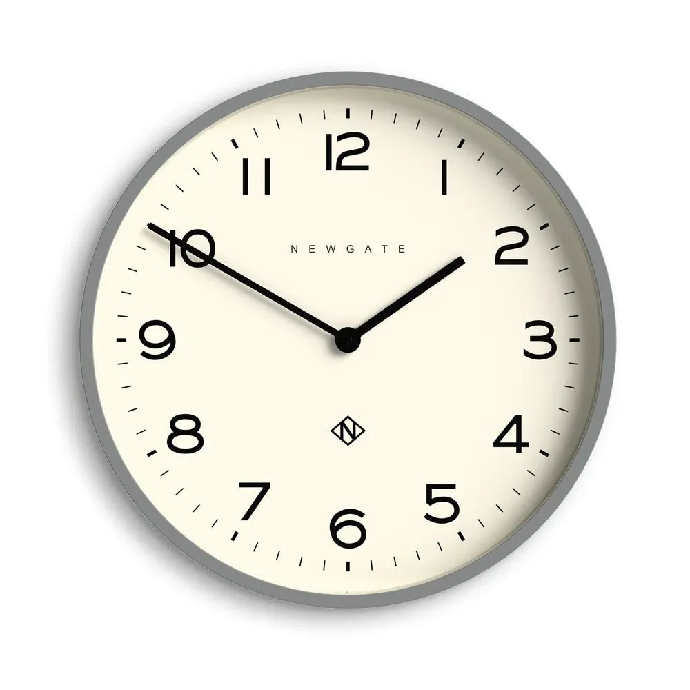 Newgate Number Two Echo Wall Clock - Posh Grey - Wall Clocks