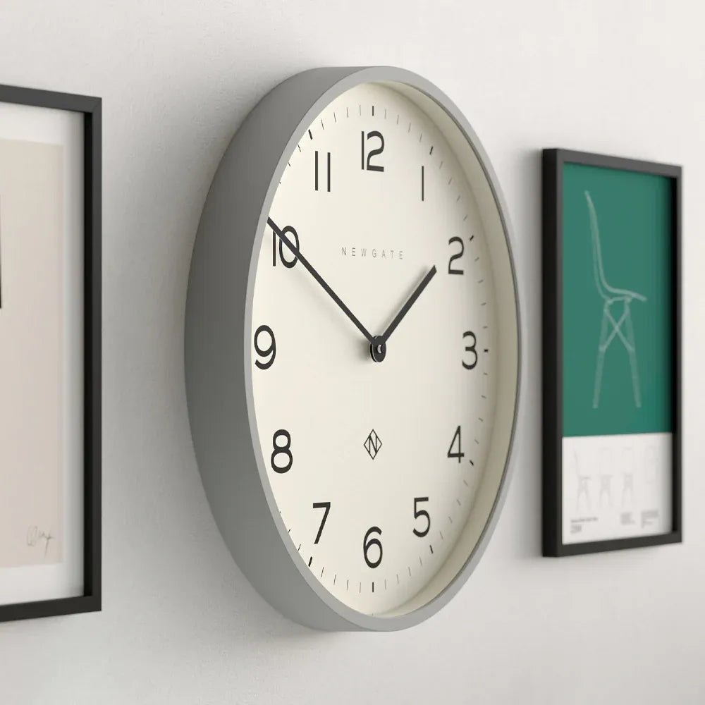 Newgate Number Two Echo Wall Clock - Posh Grey - Wall Clocks