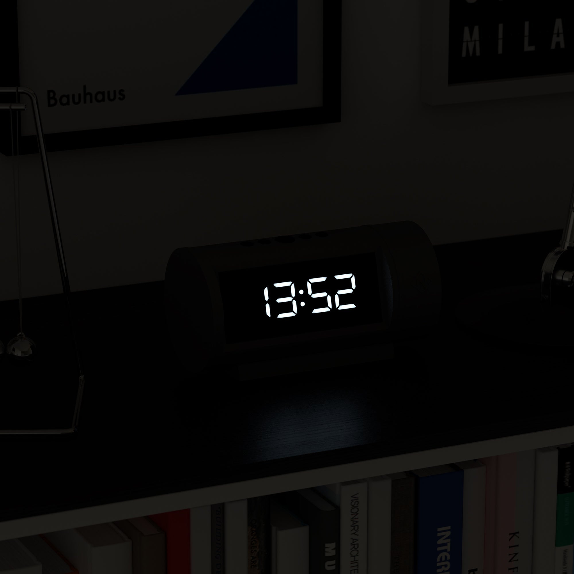 Newgate Pil Led Alarm Clock - Black - Desk Alarms