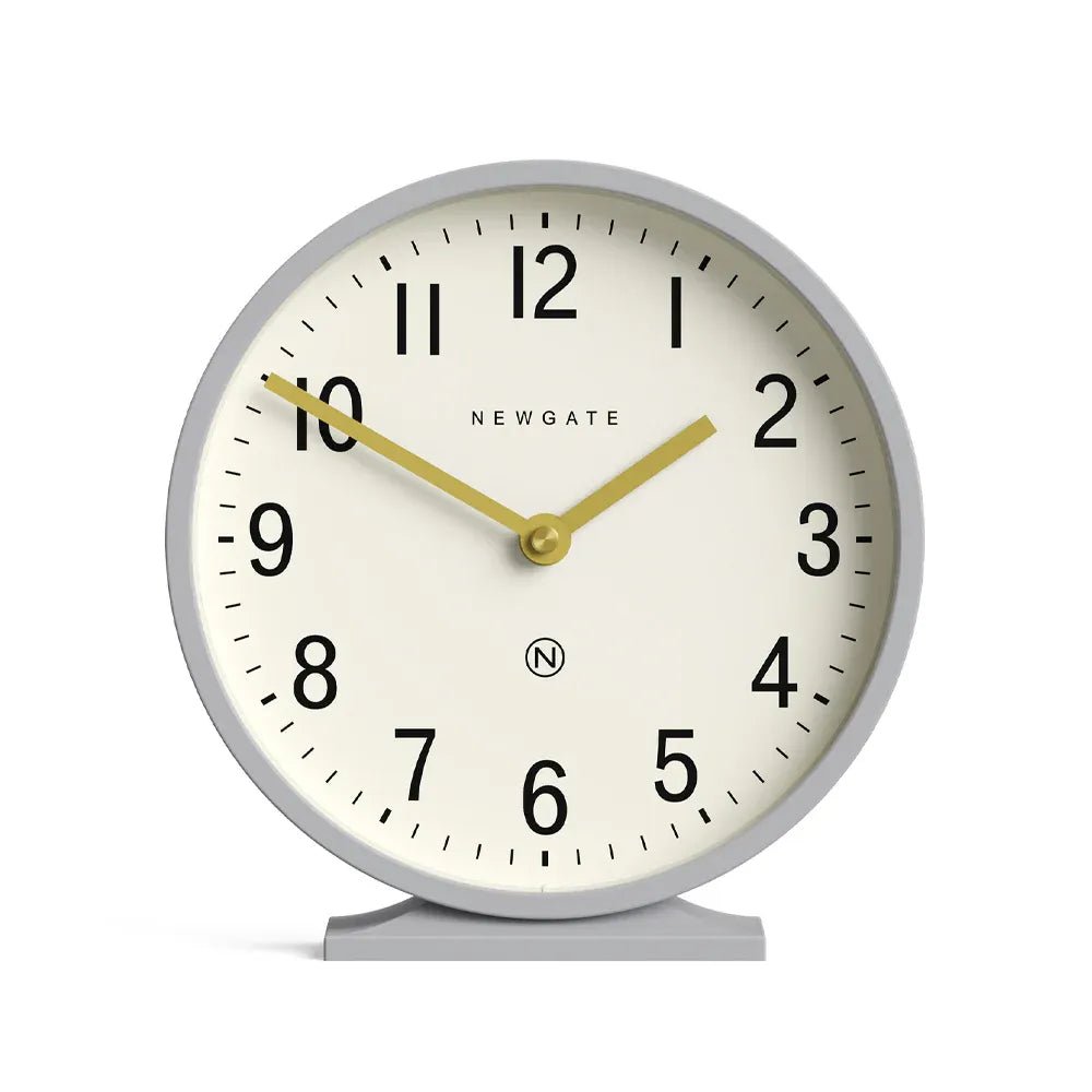 Newgate Q Mantel Clock - Clock - Grey - Desk and Shelf Clock