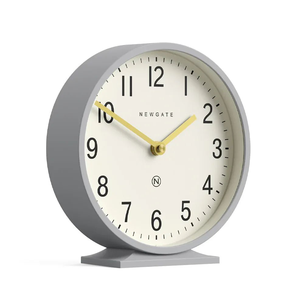 Newgate Q Mantel Clock - Clock - Grey - Desk and Shelf Clock