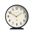 Newgate Q Mantel - Petrol Blue - Desk and Shelf Clock