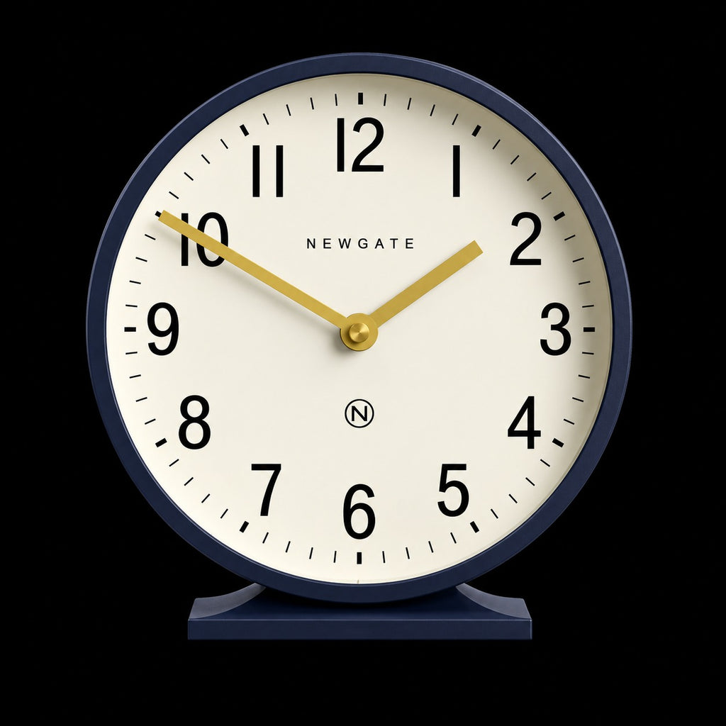 Newgate Q Mantel Clock – Petrol Blue