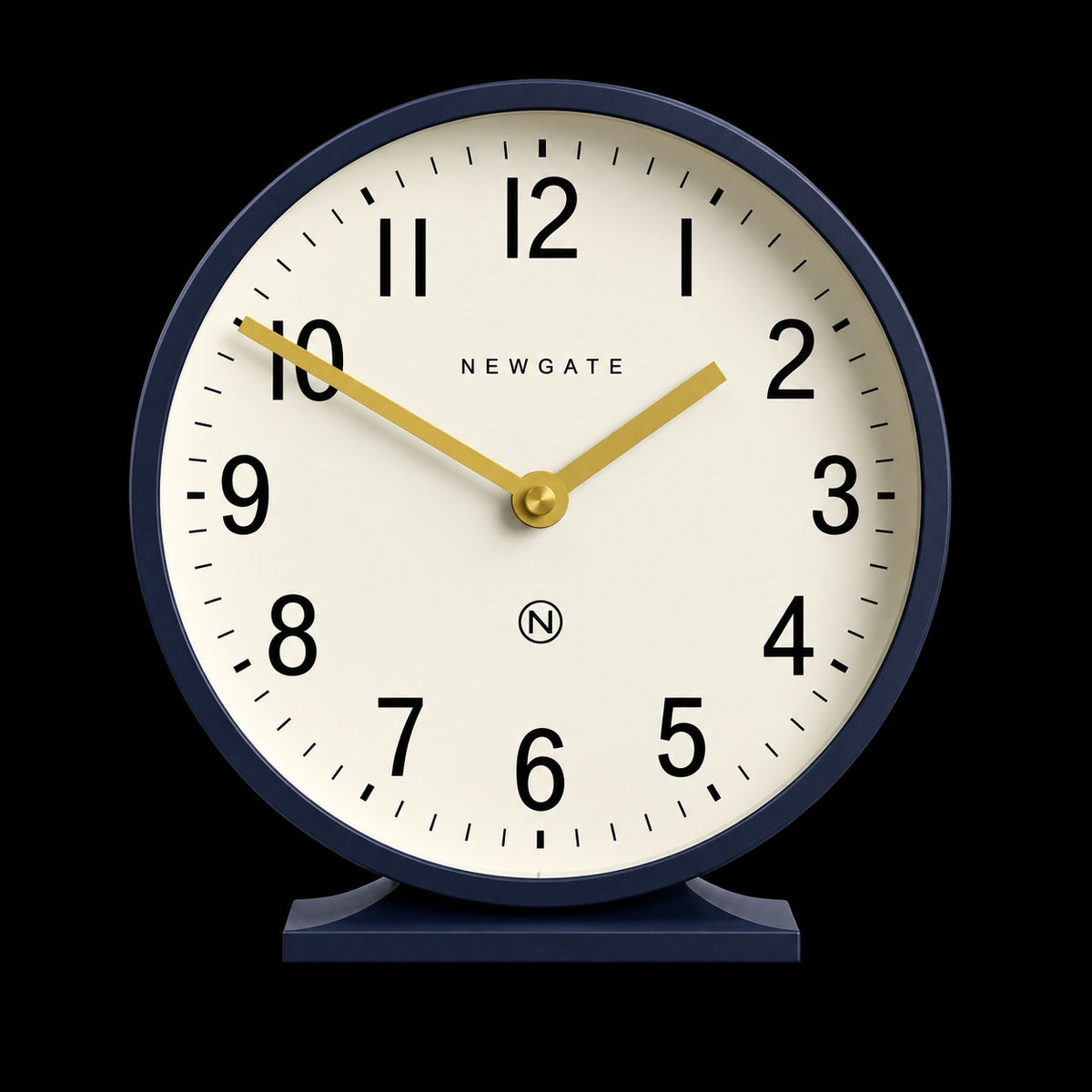Newgate Q Mantel Clock – Petrol Blue