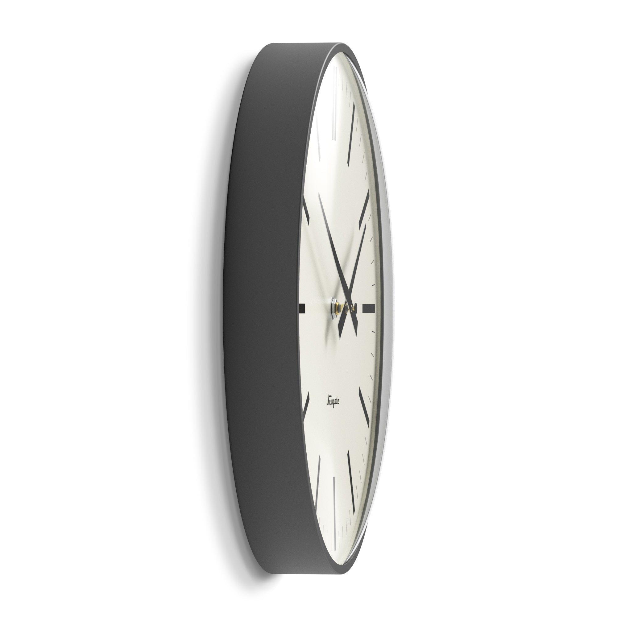 Newgate Radio City Wall Clock Bold Marker Dial - Matte Blizzard Grey - Wall Clocks