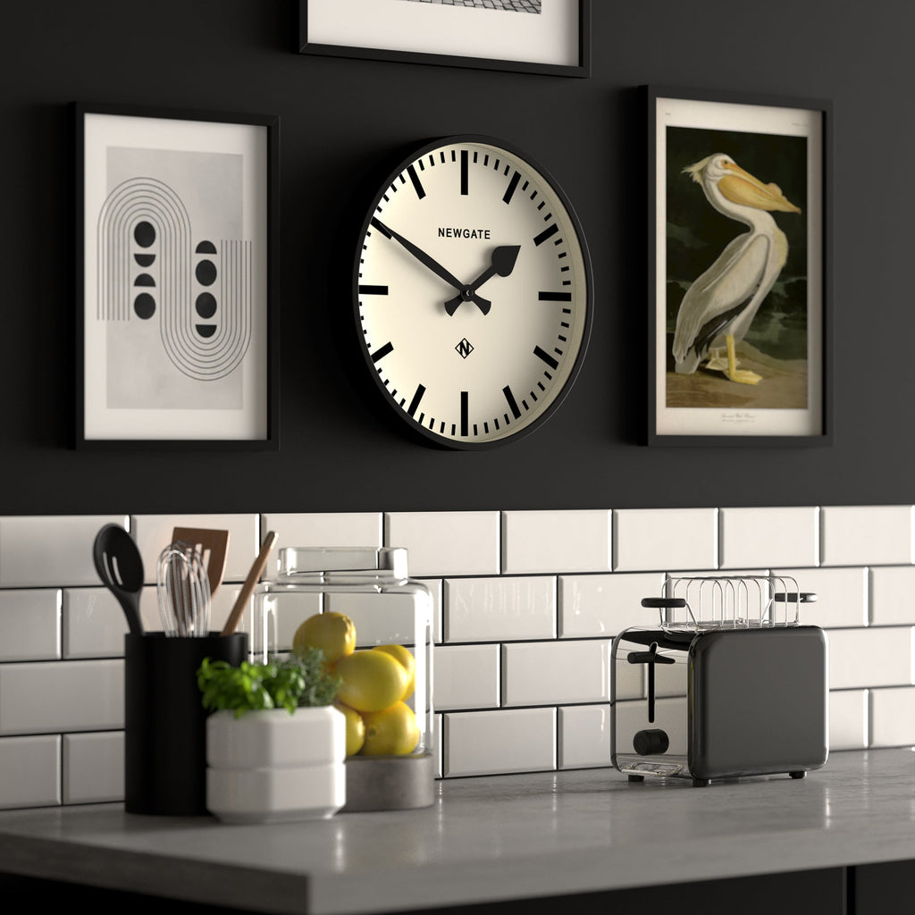 Newgate Railway Clock - Black - Wall Clocks