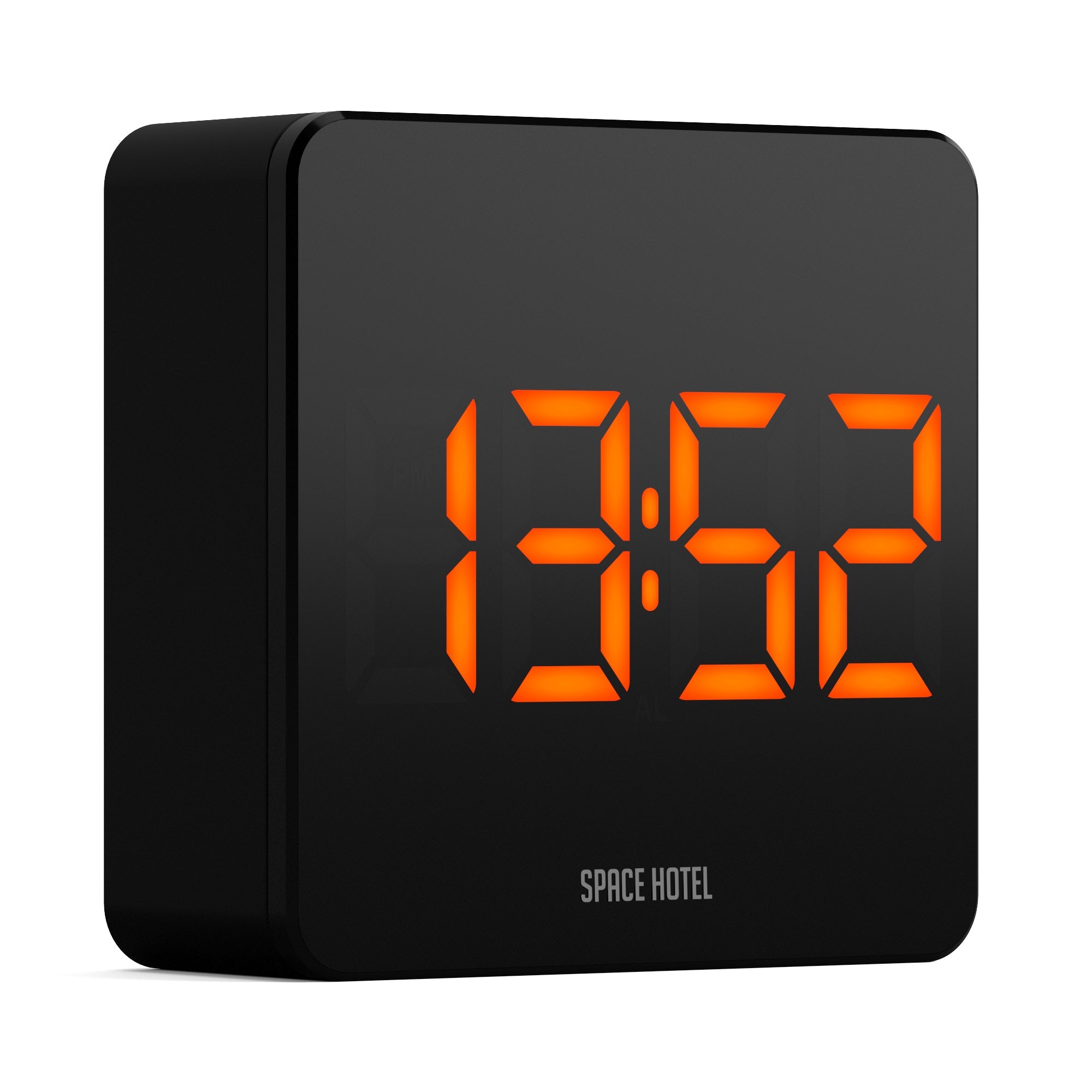 Newgate Space Hotel Orbatron Alarm Clock Black Case - Black Lens - Orange LED - Alarm Clocks
