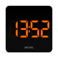 Newgate Space Hotel Orbatron Alarm Clock Black Case - Black Lens - Orange LED - Alarm Clocks