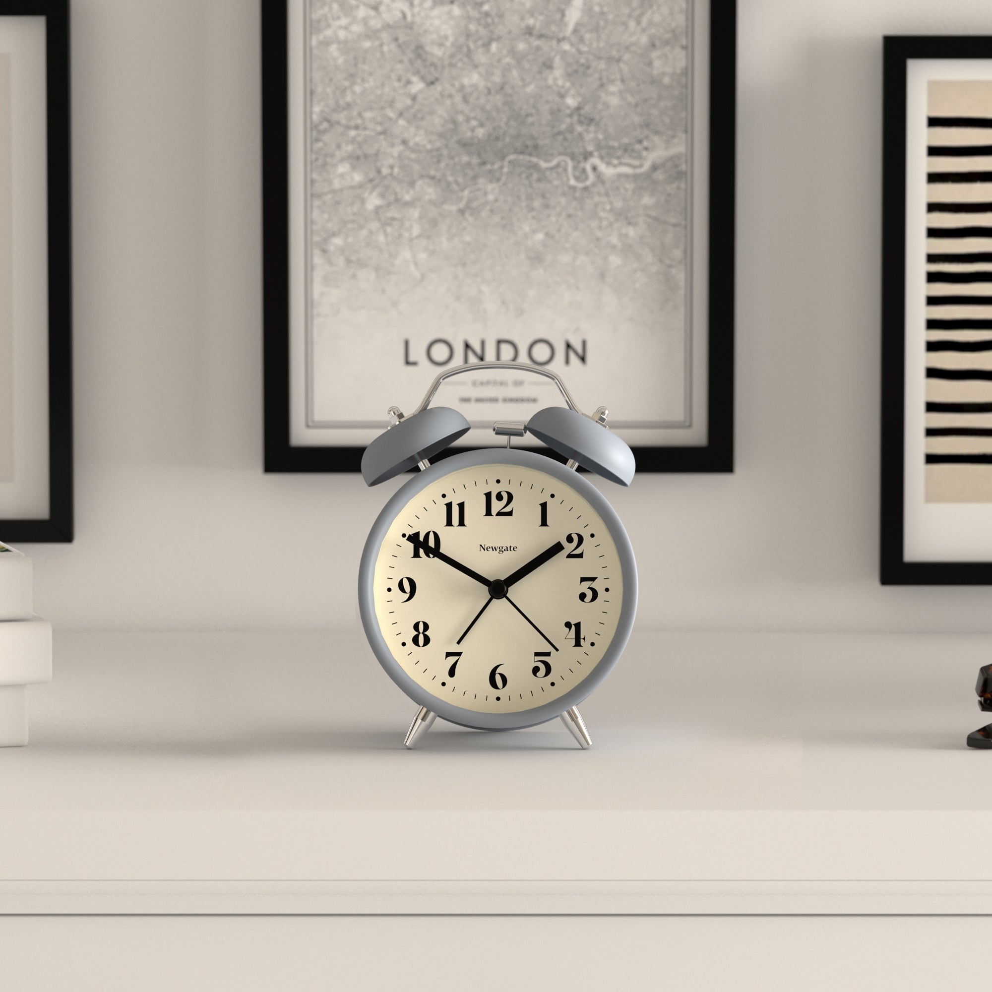 Newgate Theatre Alarm Clock - French Navy - Desk and Shelf Clock