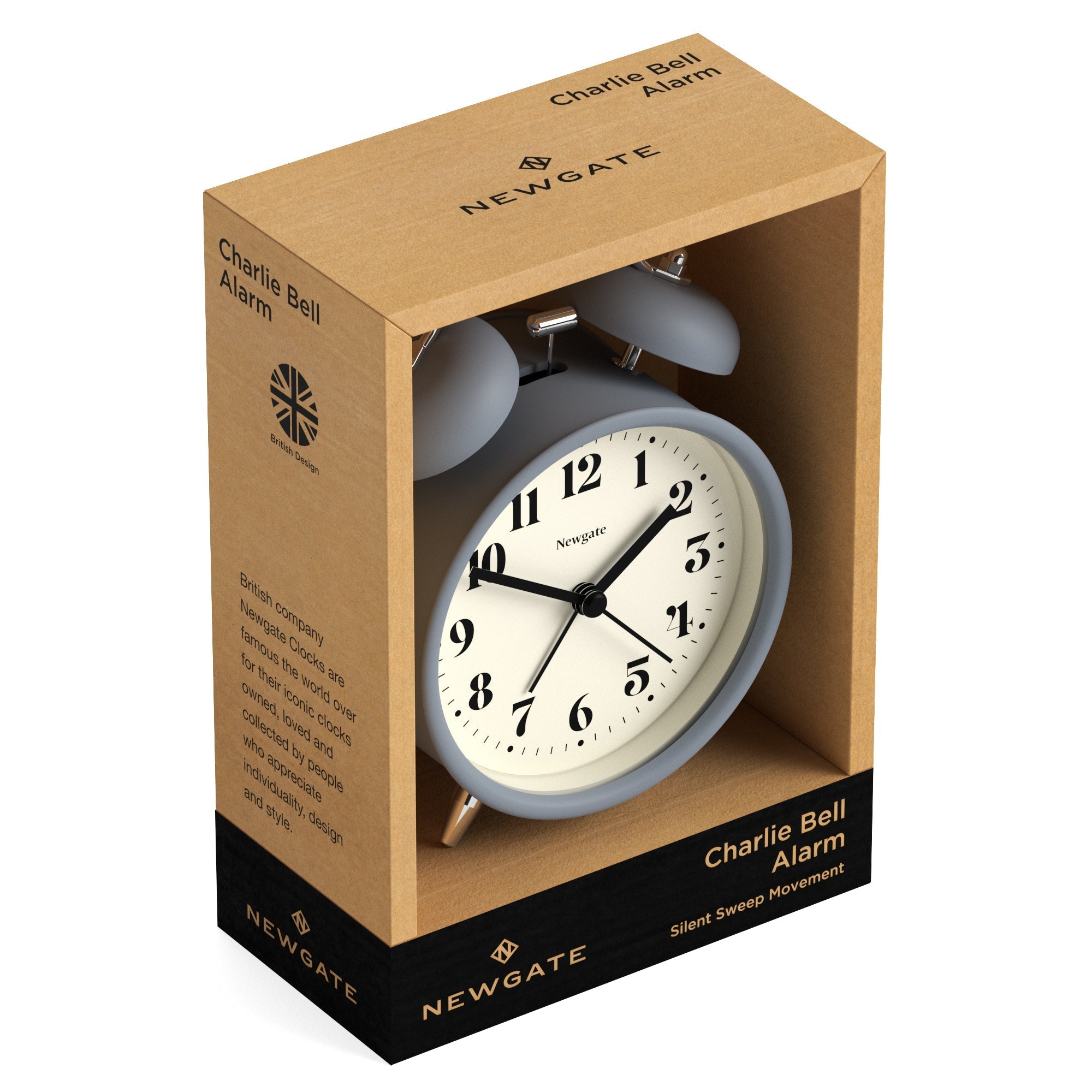 Newgate Theatre Alarm Clock - French Navy - Desk and Shelf Clock