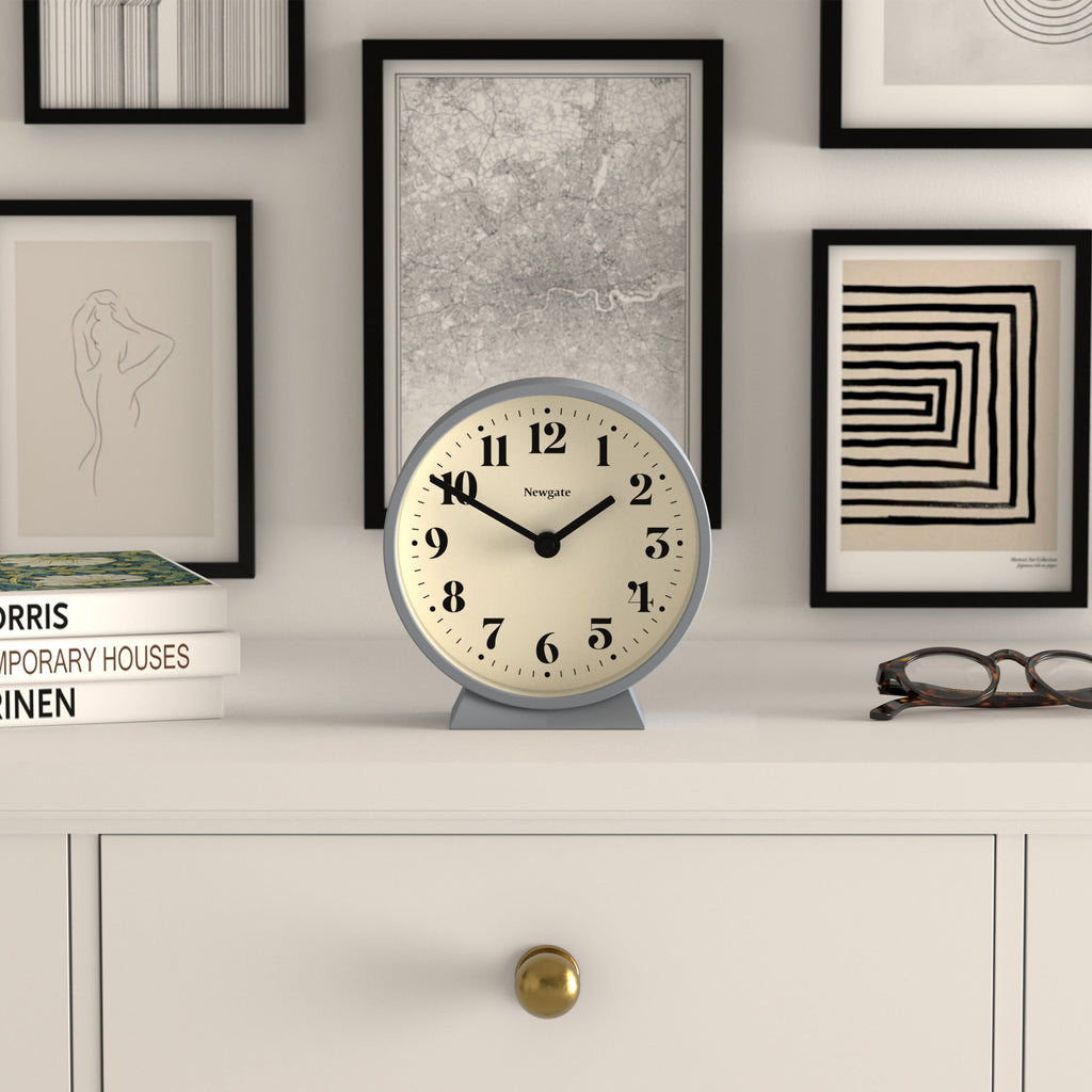 Newgate Theatre Mantel Clock - French Navy - Desk and Shelf Clock
