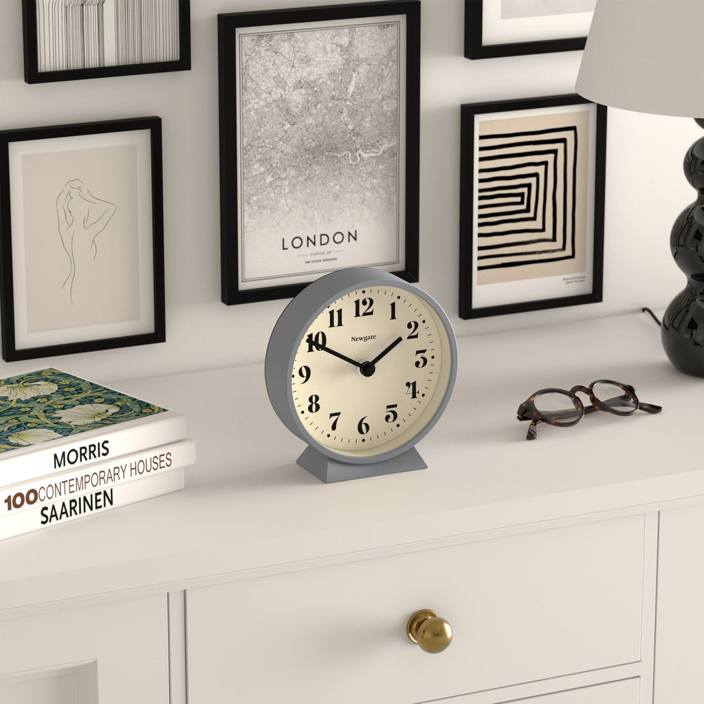 Newgate Theatre Mantel Clock - French Navy - Desk and Shelf Clock