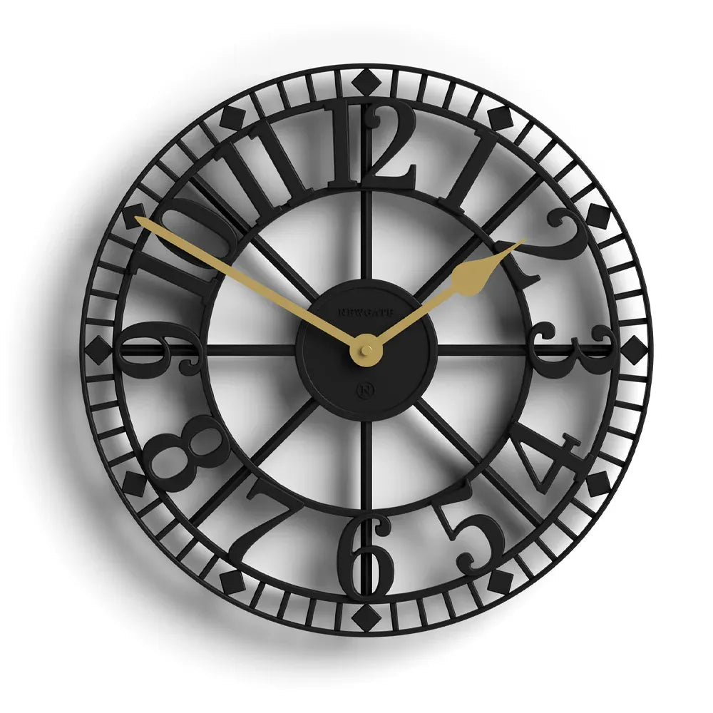 Newgate Warehouse Wall Clock - Black - Wall Clocks