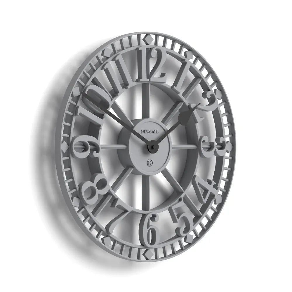 Newgate Warehouse Wall Clock - Clockwork Grey - Wall Clocks