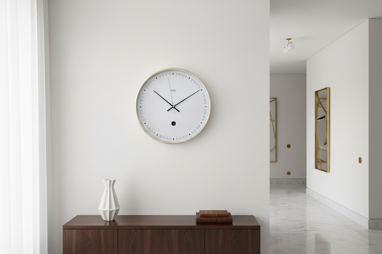 Toki Metta Clock in Hallway